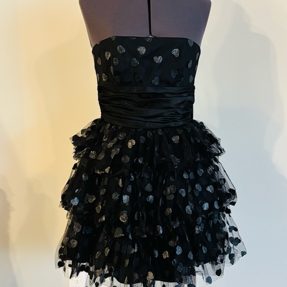 Betsey Johnson Black Evening Strapless Dress - Picture 2 of 13